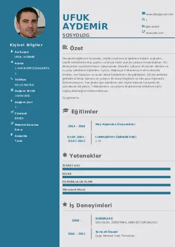 Sosyolog Cv Örnekleri cv indir